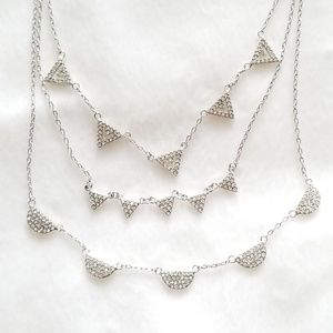 Stella & Dot Jewelry - Stella & Dot Pave Chevron Necklace Stella & Dot Jewelry - Stella & Dot Pave Chevron Necklace